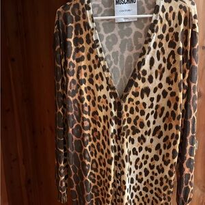 Moschino  Animal Print Cardigan